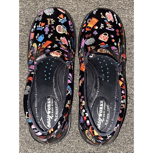 Easy Works by Easy Street Women Size 8 M Leeza Coffee Slip-On Clog Nursing Shoe - Picture 6 of 10